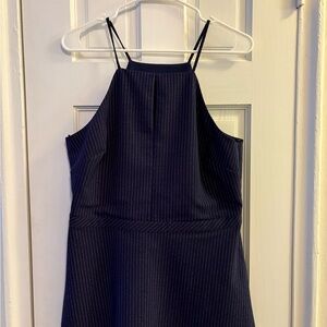 Banana Republic Navy Blue Striped Top